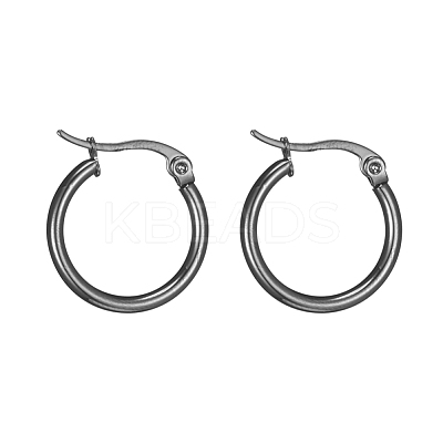 304 Stainless Steel Hoop Earrings EJEW-F105-11B-1