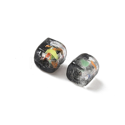 Baking Paint Handmade Gold Sand Lampwork Beads LAMP-P072-01A-02-1