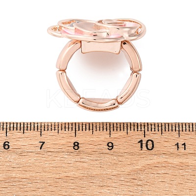 Zinc Alloy & Enamel Finger Rings for Women RJEW-M101-01E-G-1