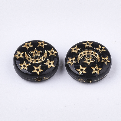 Plating Acrylic Beads PACR-T008-03-1