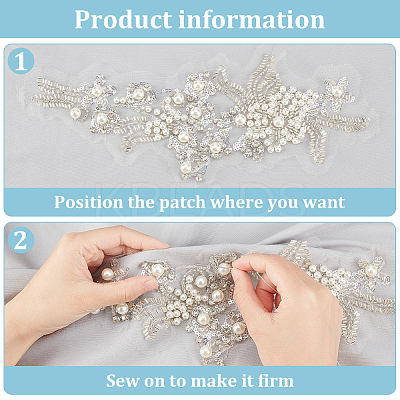 Embroidered Floral Lace Collar DIY-WH0308-419-1