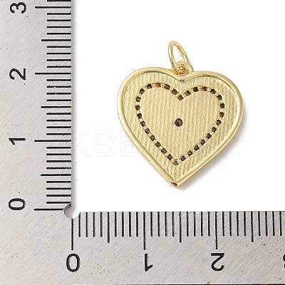 Rack Plating Brass & Cubic Zirconia Pendants KK-L216-053G-1