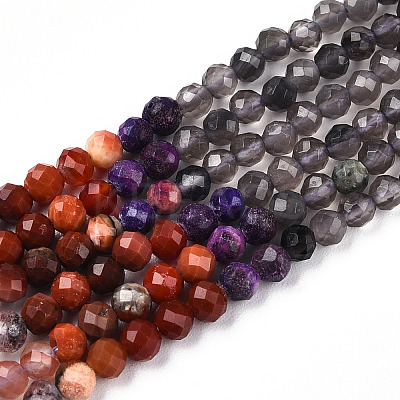 Natural Mixed Gemstone Beads Strands G-D080-A01-02-34-1