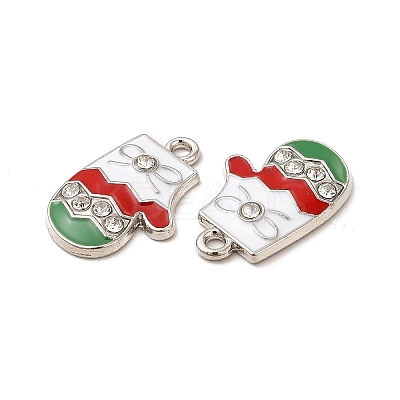 Christmas Alloy Enamel Pendants ENAM-M053-10P-1