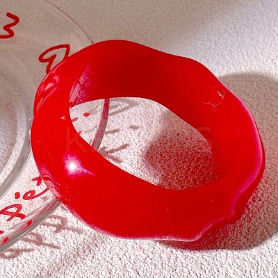 Exaggerated Geometric Shape Resin Bangles for Women FS-WG48DEE-04-1