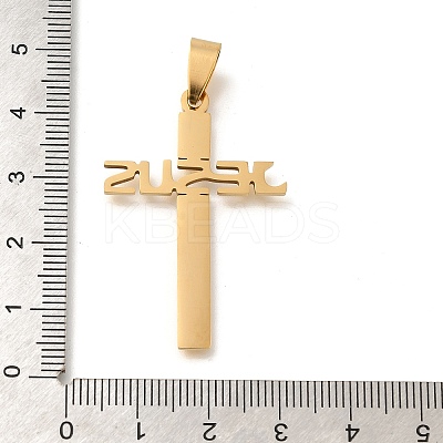 201 Stainless Steel Pendants STAS-R132-01G-04-1