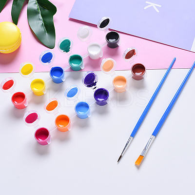 Plastic Paint Pots Strips CON-PH0001-84-1