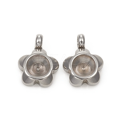 Tarnish Resistant 201 Stainless Steel Pendant Rhinestone Settings STAS-G224-26P-1