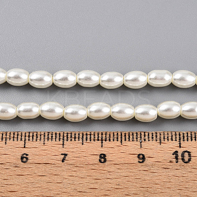 Baking Paint Pearlized Glass Pearl Bead Strands X-HY-T002-01C-02-1