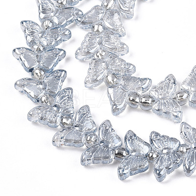 Electroplate Glass Beads Strands EGLA-N012-04I-1