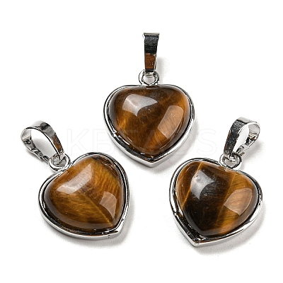 Natural Tiger Eye Pendants G-I358-A20-1