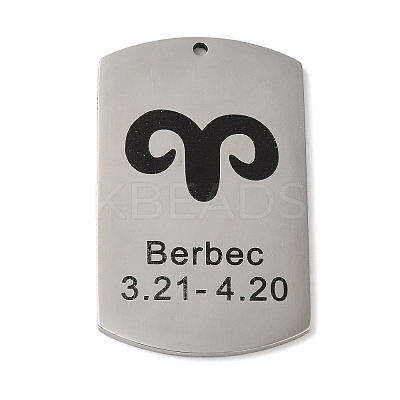 Non-Tarnish 304 Stainless Steel Pendants STAS-C098-01C-P-1