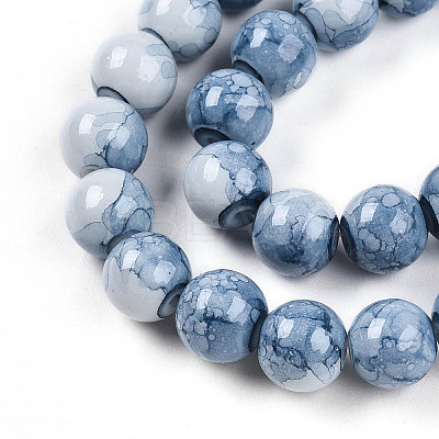 Baking Paint Glass Beads X1-DGLA-N003-10mm-C07-1