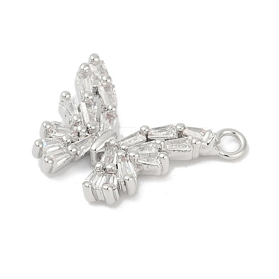 Brass Micro Pave Cubic Zirconia Pendants KK-Z094-15P-1