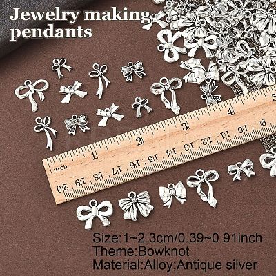 60Pcs 10 Styles Alloy Pendants FIND-YW0006-44-1