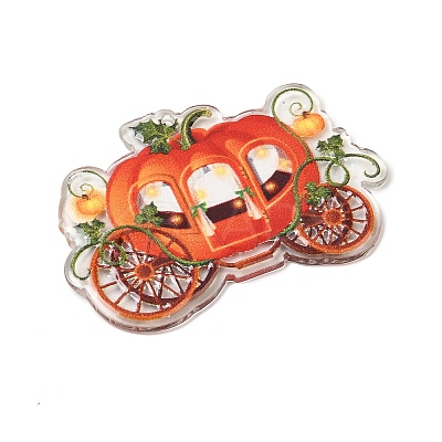 Halloween Printed Acrylic Pendants MACR-I041-02B-1