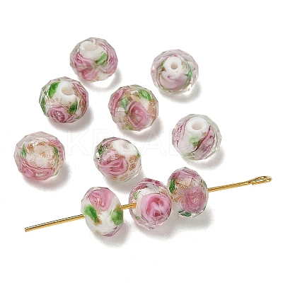 Handmade Gold Sand Lampwork Beads X-L26BN011-1