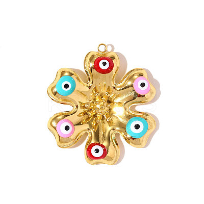 304 Stainless Steel Enamel Pendants STAS-OY010-53G-1