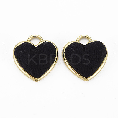Light Gold Plated Alloy Pendants PALLOY-N154-31C-NR-1