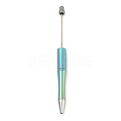 UV Plated Plastic Ball-Point Pen AJEW-C038-03G-1