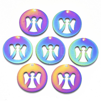 Ion Plating(IP) 201 Stainless Steel Pendants LS-STAS-R114-011-1