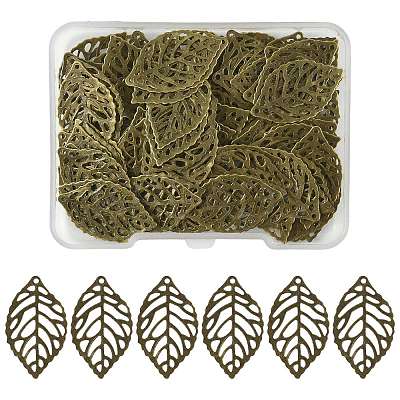 100Pcs Iron Filigree Joiners Pendants IFIN-FS0001-61-1