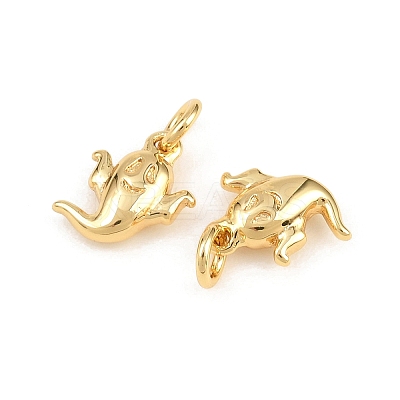Halloween Brass Charms KK-H292-03G-1