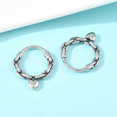 316 Stainless Steel Cartilage Earrings AJEW-C044-16A-AS-1