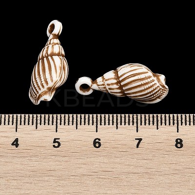 Spray Painted Opaque Acrylic Pendants ACRP-F003-03O-1