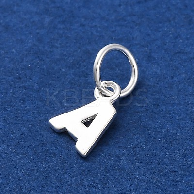 925 Sterling Silver Letter Charms STER-C012-01S-A-1