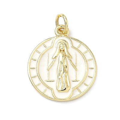 Brass Enamel Pendants KK-H255-05G-02-1