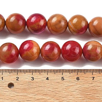 Natural Multi-Color Agate Beads Strands G-A261-B12-14mm-1
