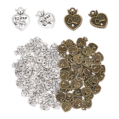 80Pcs 2 Colors Alloy Pendant FIND-CA0006-20-1