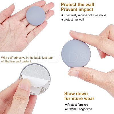 12Pcs 2 Colors Strong Seamless Rubber Anti-Collision Adhesive AJEW-NB0002-30-1