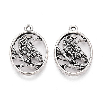 Tibetan Style Alloy Pendants TIBE-N014-08AS-1