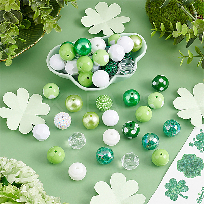 1 Set Mixed Style Acrylic and Resin Beads MACR-PH0001-56A-1