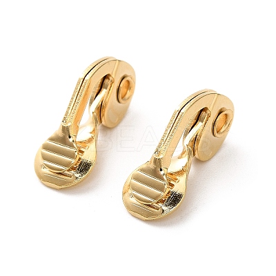 Brass Clip-on Earring Findings KK-F907-09G-1