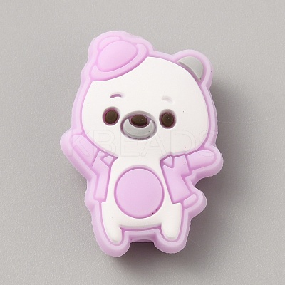 Bear Food Grade Eco-Friendly Silicone Focal Beads SIL-SZC0008-04E-1