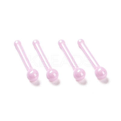 Hypoallergenic Bioceramics Zirconia Ceramic Round Ball Nose Bone Rings AJEW-Z014-03B-1