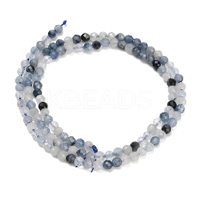 Natura Blue Rutilated Quartz Beads Strands GG-CBA3921-A05-3mm-1