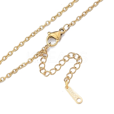 304 Stainless Steel Cable Chains Necklace for Men Women NJEW-N050-A04-G20-1