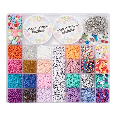 DIY Seed & Heishi Beads Jewelry Set Making Kit DIY-YW0005-20-1