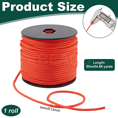 50M Nylon Braided Cords NWIR-WH0024-01F-1