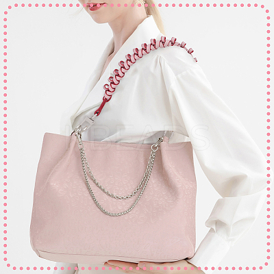 PU Leather Woven Bag Handles AJEW-WH0367-59A-1