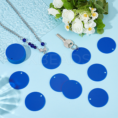 Opaque Acrylic Pendants SACR-WH0006-32C-01-1