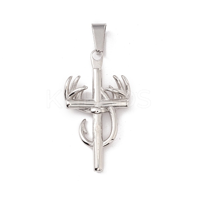 Non-Tarnish 304 Stainless Steel Pendant STAS-E158-42P-1