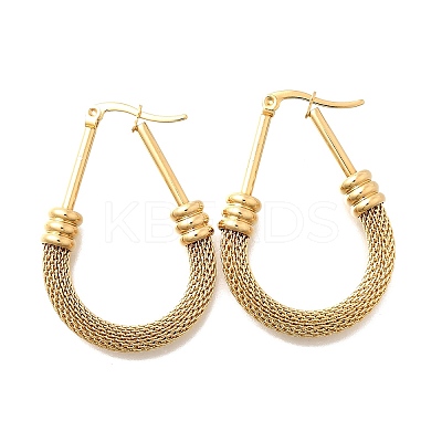 201 Stainless Steel Hoop Earrings LS-EJEW-Q026-15G-A-1