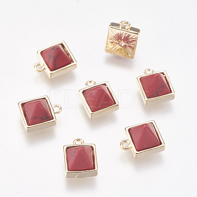 Synthetic Turquoise Pendants G-P362-04B-1
