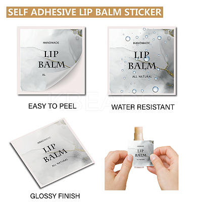 80Pcs 8 Style Custom Lip Balm DIY Label Sticker DIY-CP0007-95N-1
