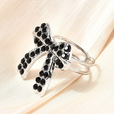 304 Stainless Steel Open Cuff Rings for Women RJEW-F178-01P-02-1